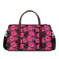Pink Hawaiian Hibiscus Pattern Print Duffel Bag