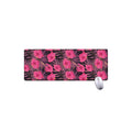 Pink Hawaiian Hibiscus Pattern Print Extended Mouse Pad