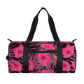 Pink Hawaiian Hibiscus Pattern Print Gym Bag