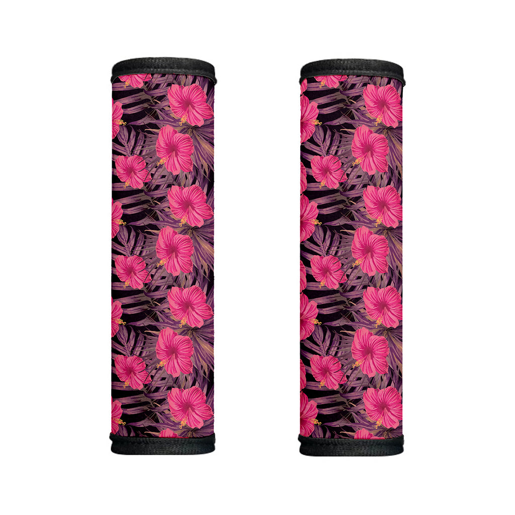 Pink Hawaiian Hibiscus Pattern Print Handle Covers