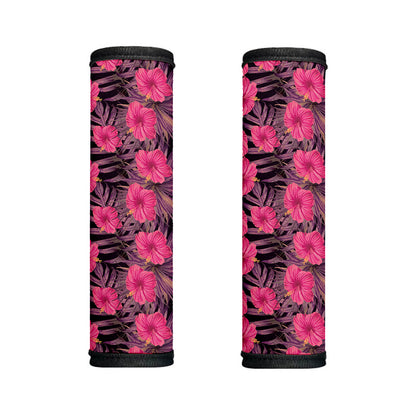 Pink Hawaiian Hibiscus Pattern Print Handle Covers