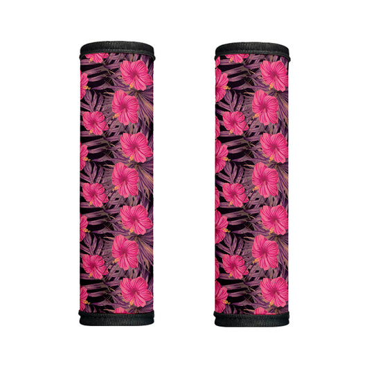 Pink Hawaiian Hibiscus Pattern Print Handle Covers