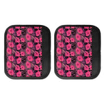 Pink Hawaiian Hibiscus Pattern Print Handle Covers