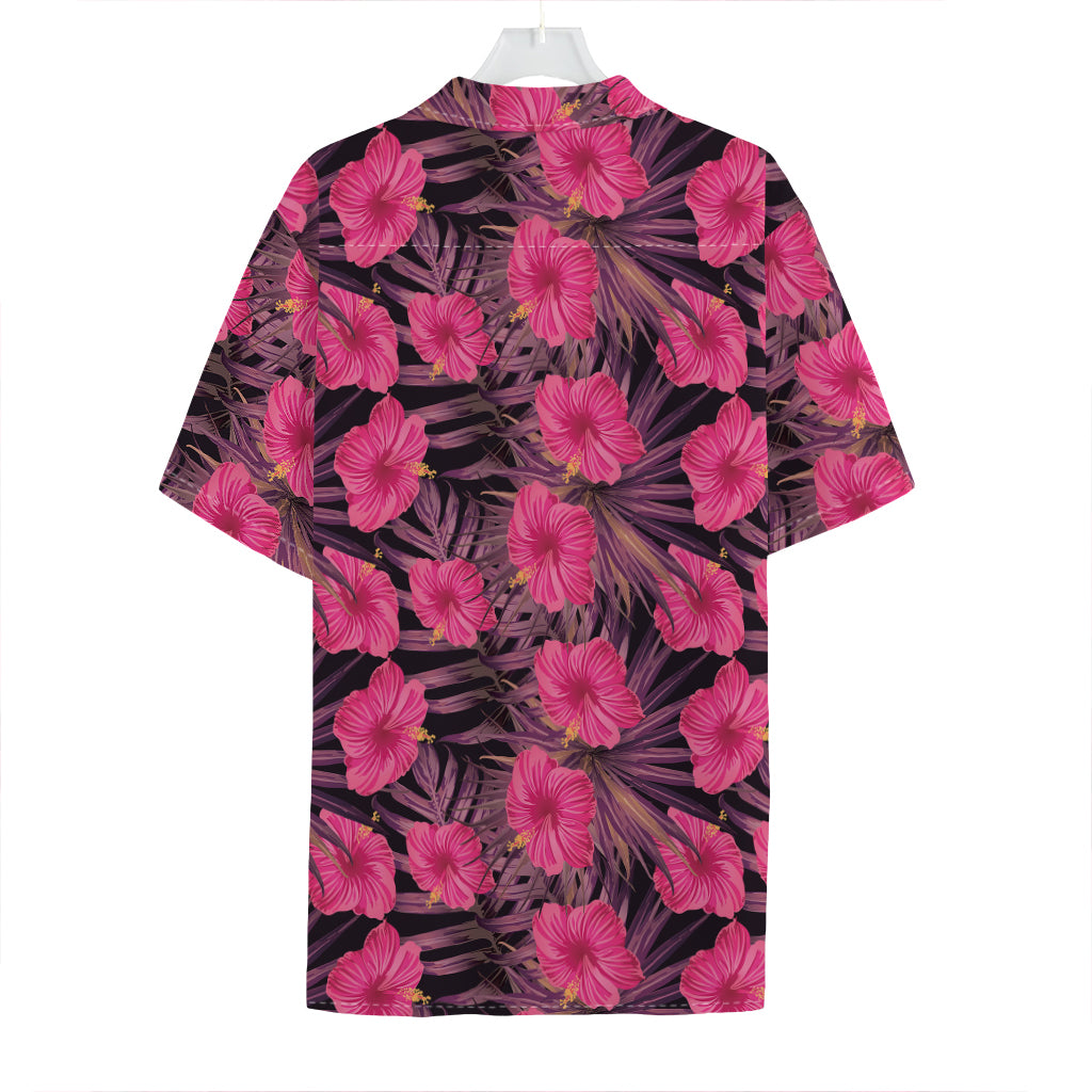 Pink Hawaiian Hibiscus Pattern Print Hawaiian Shirt