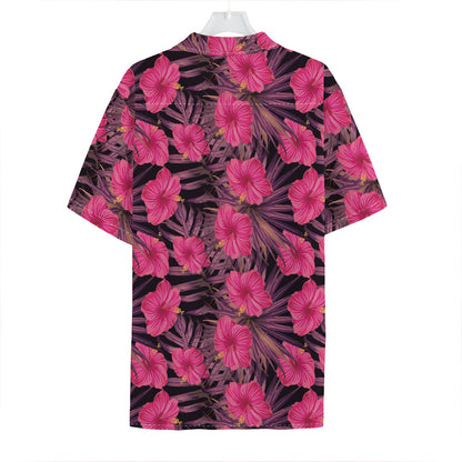 Pink Hawaiian Hibiscus Pattern Print Hawaiian Shirt