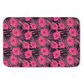 Pink Hawaiian Hibiscus Pattern Print Indoor Door Mat