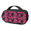 Pink Hawaiian Hibiscus Pattern Print Portable Cooler Travel Case