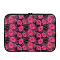 Pink Hawaiian Hibiscus Pattern Print Laptop Sleeve
