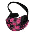 Pink Hawaiian Hibiscus Pattern Print Pet Sling Carrier