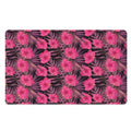 Pink Hawaiian Hibiscus Pattern Print Polyester Doormat