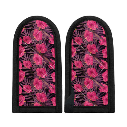Pink Hawaiian Hibiscus Pattern Print Skillet Handle Cover