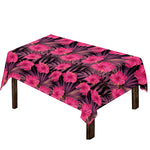 Pink Hawaiian Hibiscus Pattern Print Tablecloth