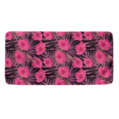 Pink Hawaiian Hibiscus Pattern Print Towel