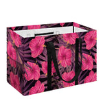 Pink Hawaiian Hibiscus Pattern Print Utility Tote Bag