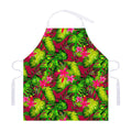 Pink Hawaiian Tropical Pattern Print Adjustable Apron