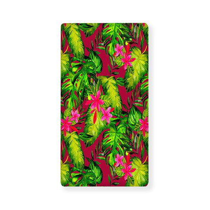 Pink Hawaiian Tropical Pattern Print Baby Crib Sheet