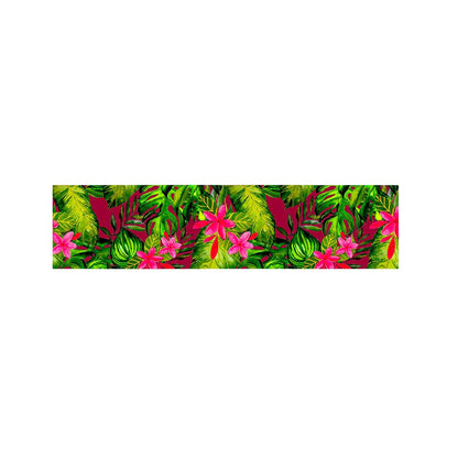 Pink Hawaiian Tropical Pattern Print Bed Runner