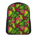 Pink Hawaiian Tropical Pattern Print Casual Backpack