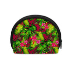 Pink Hawaiian Tropical Pattern Print Coin Purse