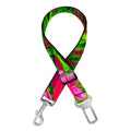 Pink Hawaiian Tropical Pattern Print Dog Seat Belt
