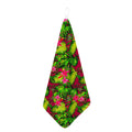 Pink Hawaiian Tropical Pattern Print Hand Towel