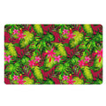 Pink Hawaiian Tropical Pattern Print Polyester Doormat