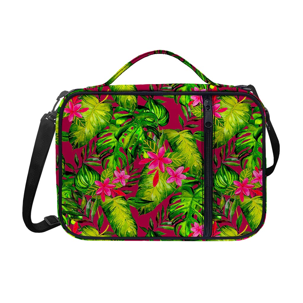 Pink Hawaiian Tropical Pattern Print Shoulder Strap Bible Bag