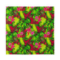 Pink Hawaiian Tropical Pattern Print Silk Bandana