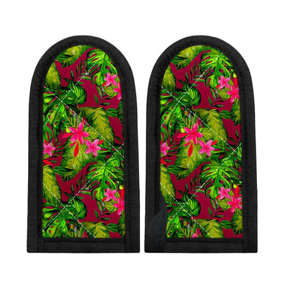 Pink Hawaiian Tropical Pattern Print Skillet Handle Cover