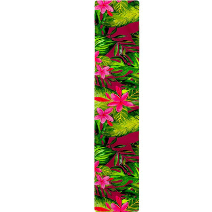 Pink Hawaiian Tropical Pattern Print Table Runner