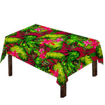 Pink Hawaiian Tropical Pattern Print Tablecloth