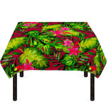 Pink Hawaiian Tropical Pattern Print Tablecloth
