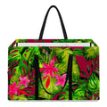 Pink Hawaiian Tropical Pattern Print Utility Tote Bag