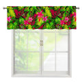 Pink Hawaiian Tropical Pattern Print Window Valance