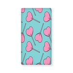 Pink Heart Lollipop Pattern Print Baby Crib Sheet