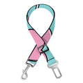 Pink Heart Lollipop Pattern Print Dog Seat Belt