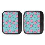 Pink Heart Lollipop Pattern Print Handle Covers