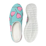Pink Heart Lollipop Pattern Print Mesh Casual Shoes