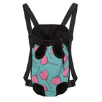 Pink Heart Lollipop Pattern Print Pet Carrier Backpack