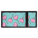 Pink Heart Lollipop Pattern Print Trifold Wallet