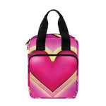 Pink Heart Zodiac Wheel Print Bible Tote Bag