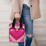 Pink Heart Zodiac Wheel Print Bible Tote Bag