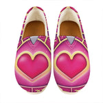 Pink Heart Zodiac Wheel Print Casual Shoes