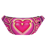 Pink Heart Zodiac Wheel Print Fanny Pack