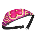 Pink Heart Zodiac Wheel Print Fanny Pack