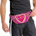Pink Heart Zodiac Wheel Print Fanny Pack