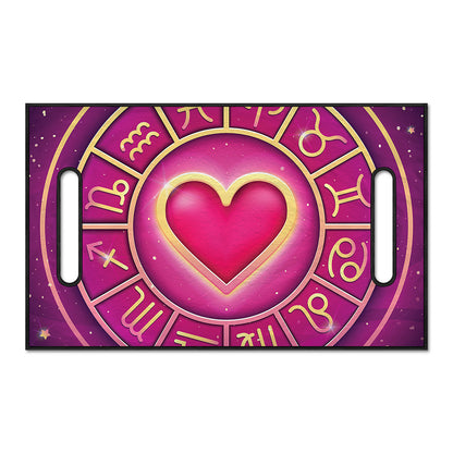 Pink Heart Zodiac Wheel Print Golf Cart Seat Cover