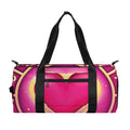 Pink Heart Zodiac Wheel Print Gym Bag