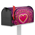 Pink Heart Zodiac Wheel Print Mailbox Cover