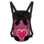 Pink Heart Zodiac Wheel Print Pet Carrier Backpack